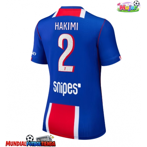Camiseta Paris Saint-Germain Achraf Hakimi #2 Primera Equipación Replica 2026-27 para mujer mangas cortas